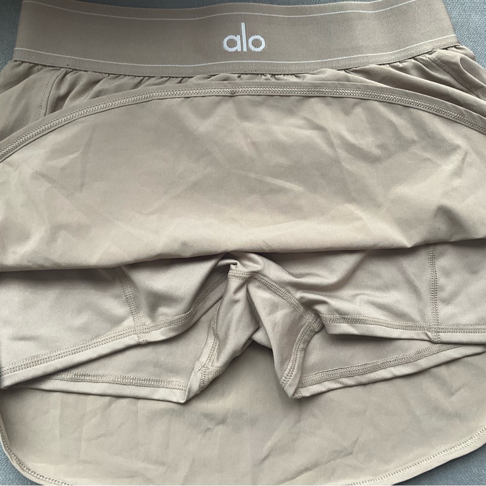 Alo Yoga Match Point Tennis Skirt Gravel S - Picture 5 of 11